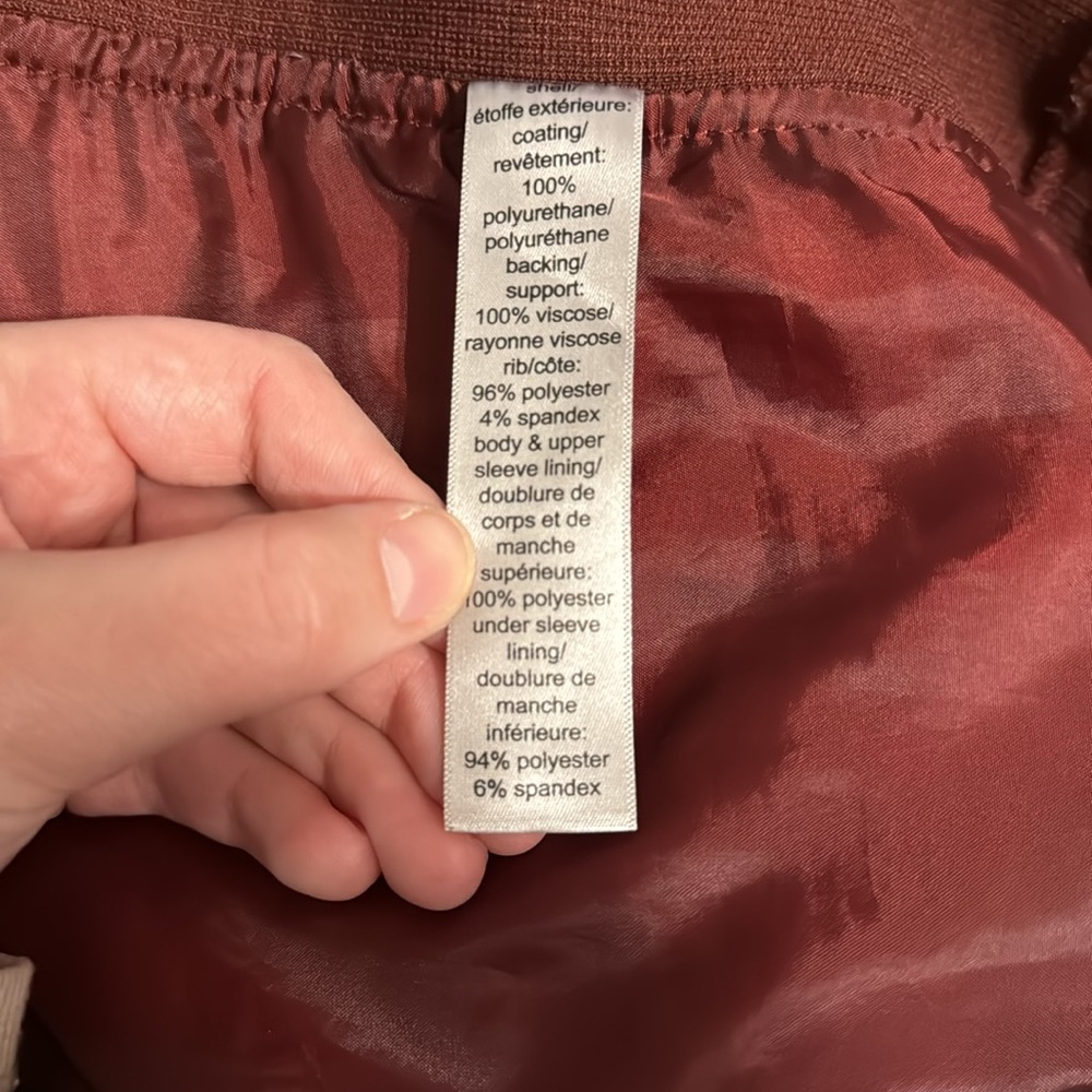 Maurice’s Maroon Polyester Jacket - Picture 3 of 4